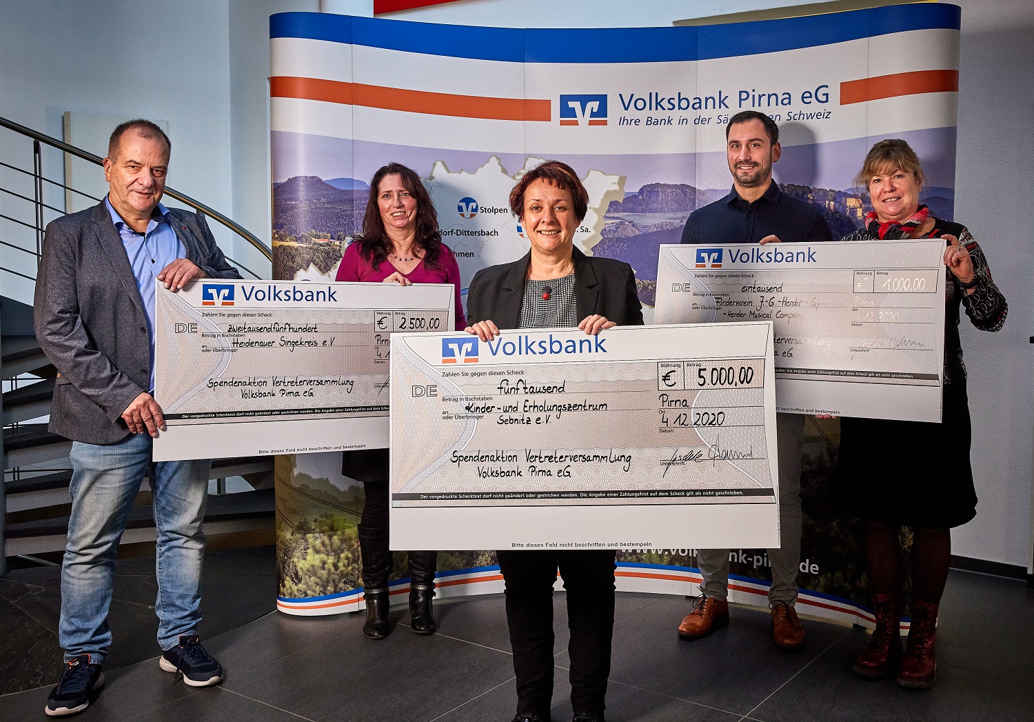 Spendenaktion Vertreterversammlung 2020 - online der Volksbank Pirna eG, Gartenstraße 36 Pirna
